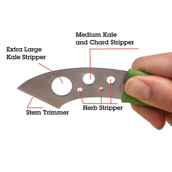 Microplane Swiftstrip Herb Stripper and Knife - Picture 2 of 5